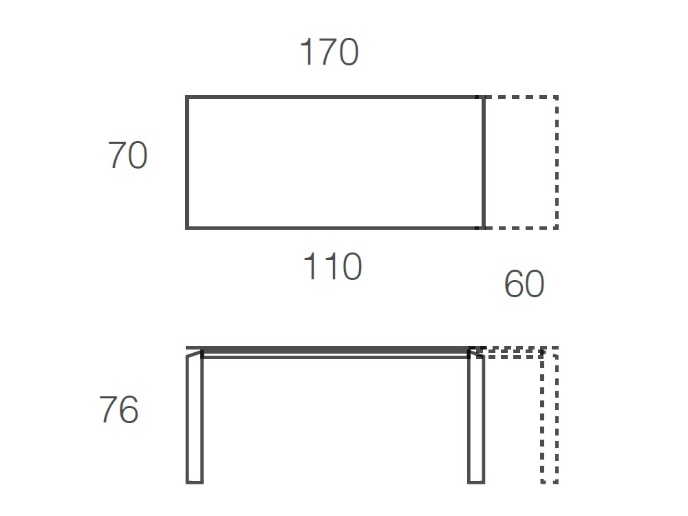 Mesa Extensible Link Cristal Ramiro Tarazona