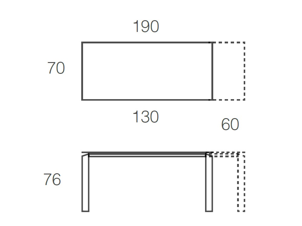 Mesa Extensible Link Cristal Ramiro Tarazona