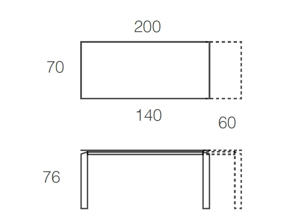 Mesa Extensible Link Cristal Ramiro Tarazona