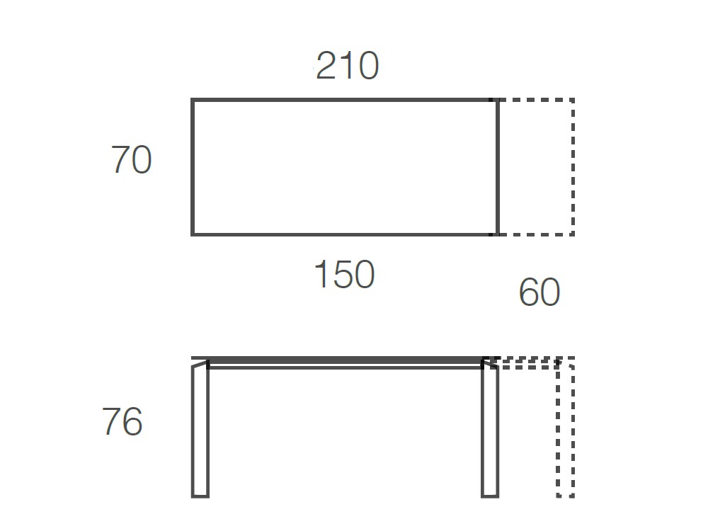 Mesa Extensible Link Cristal Ramiro Tarazona