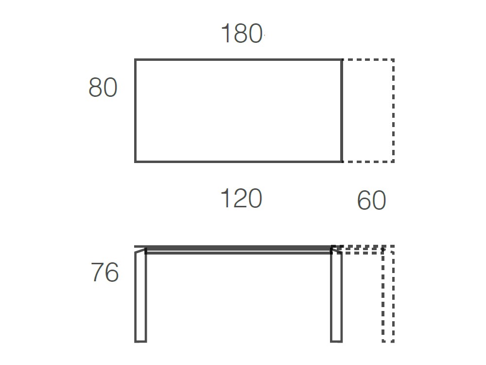 Mesa Extensible Link Cristal Ramiro Tarazona