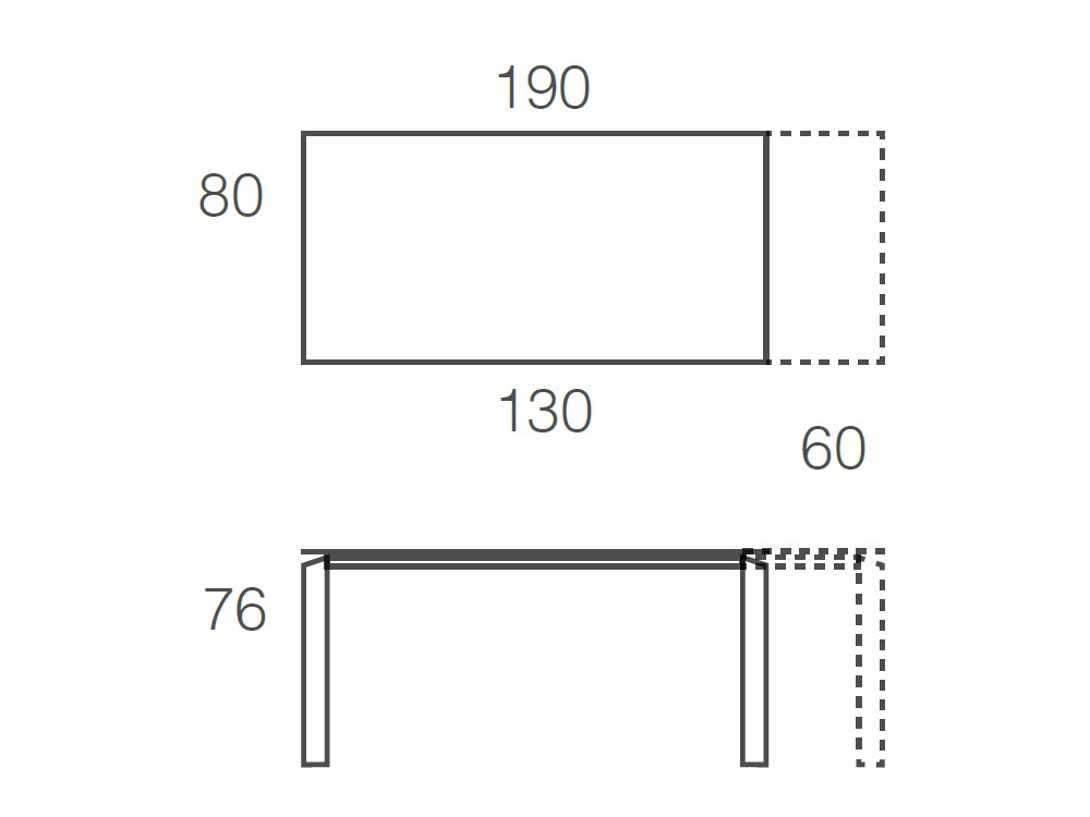 Mesa Extensible Link Cristal Ramiro Tarazona