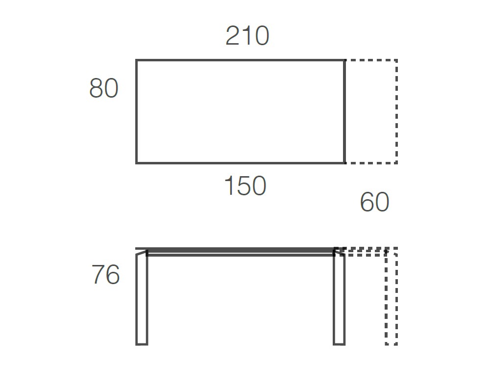Mesa Extensible Link Cristal Ramiro Tarazona
