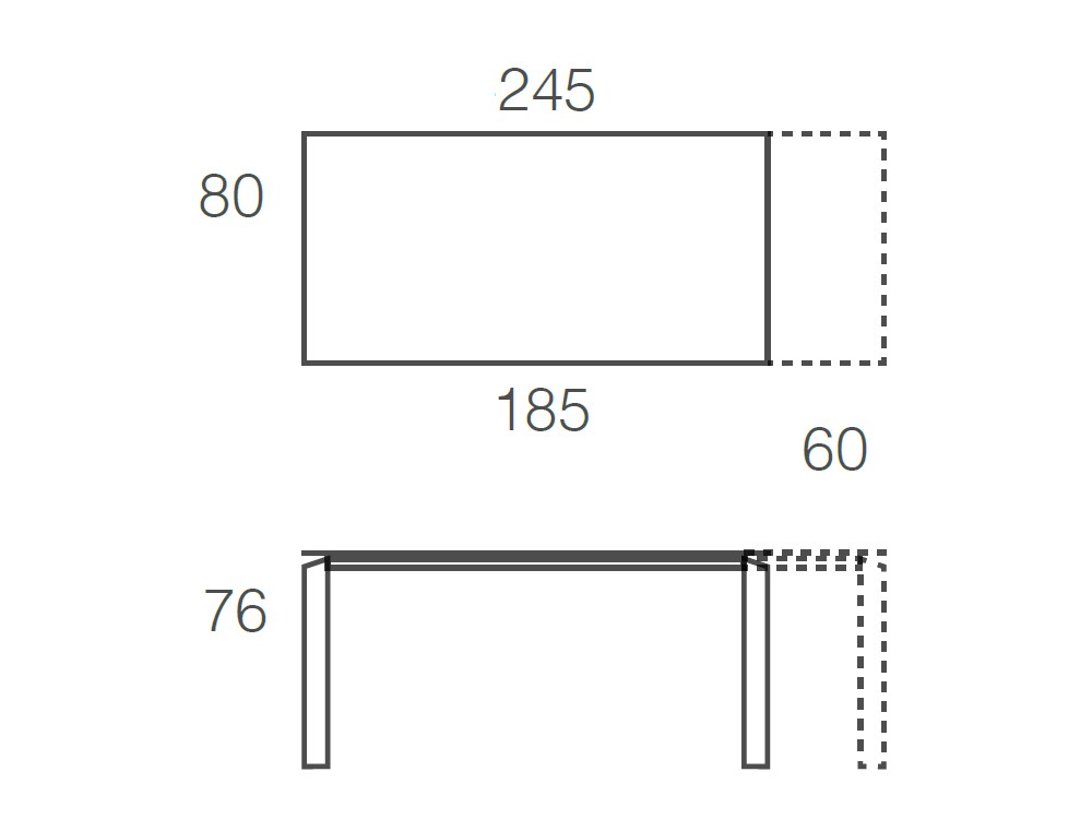 Mesa Extensible Link Cristal Ramiro Tarazona