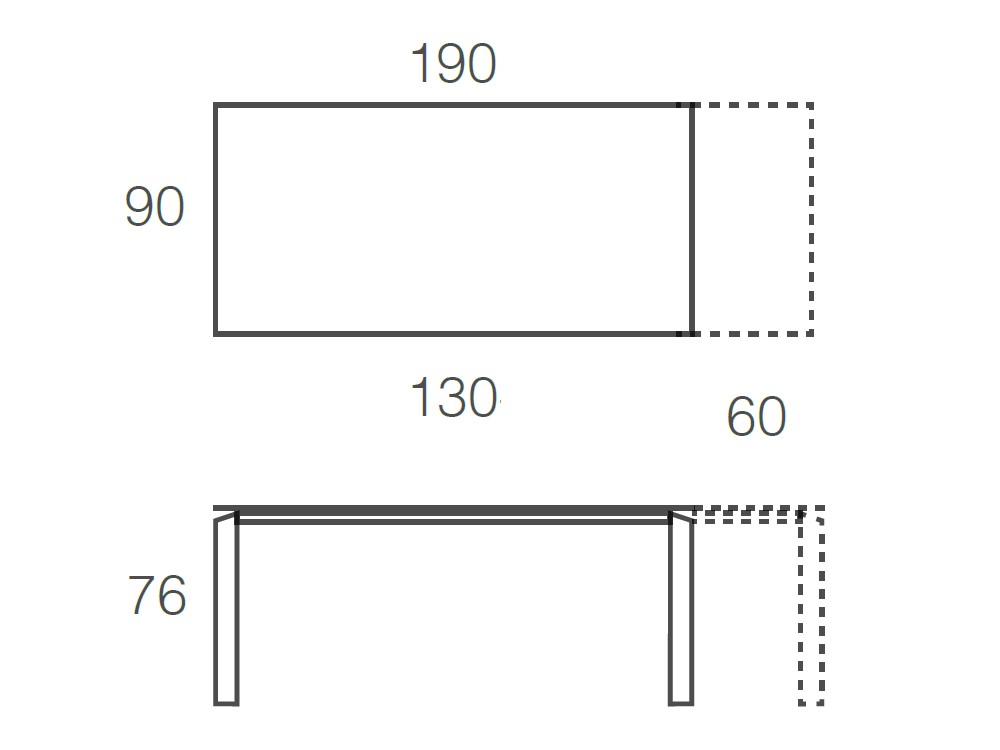 Mesa Extensible Link Cristal Ramiro Tarazona