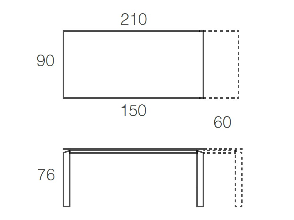 Mesa Extensible Link Cristal Ramiro Tarazona