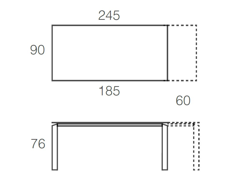 Mesa Extensible Link Cristal Ramiro Tarazona