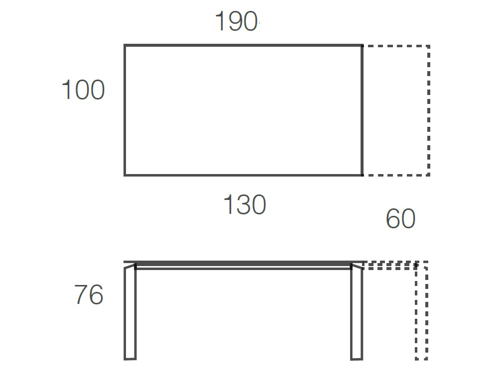 Mesa Extensible Link Cristal Ramiro Tarazona