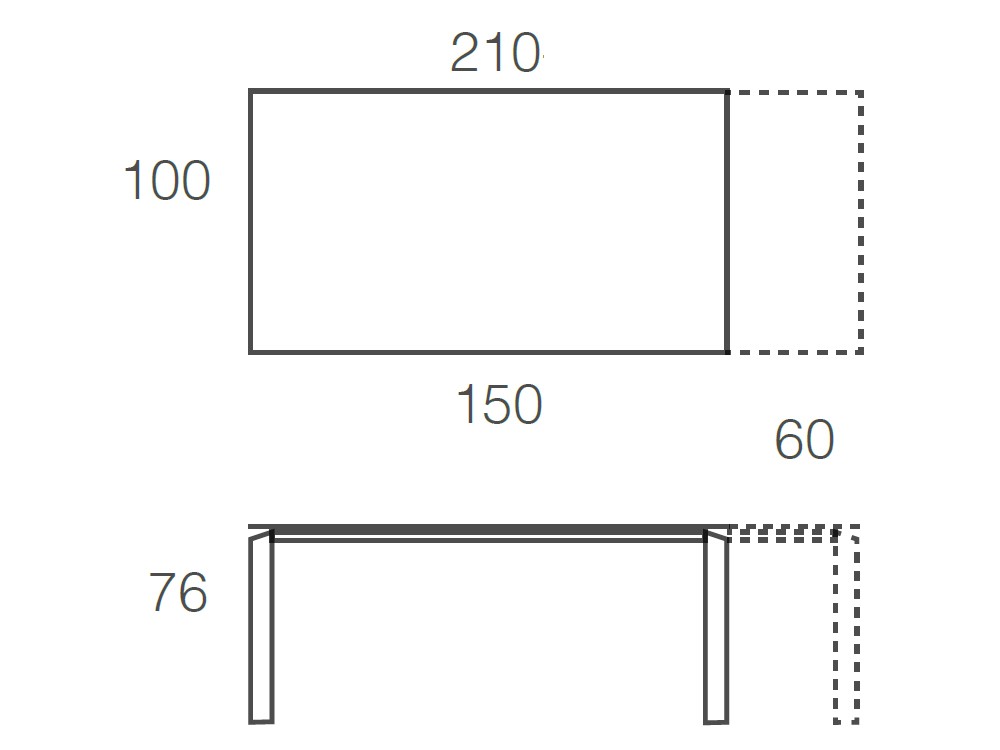 Mesa Extensible Link Cristal Ramiro Tarazona