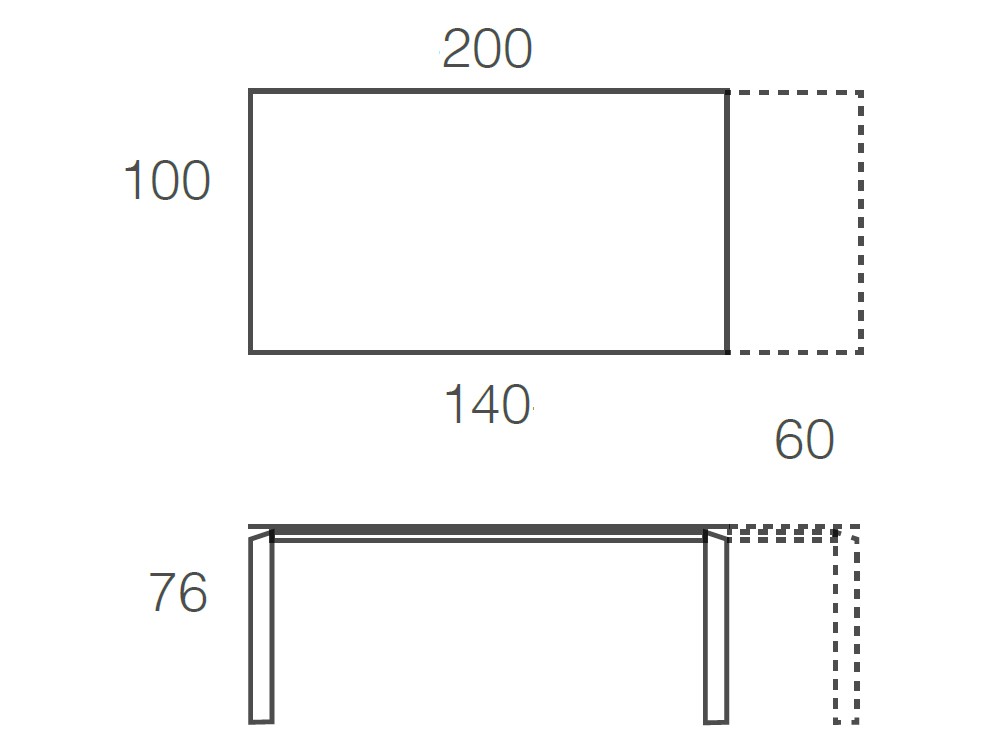 Mesa Extensible Link Cristal Ramiro Tarazona