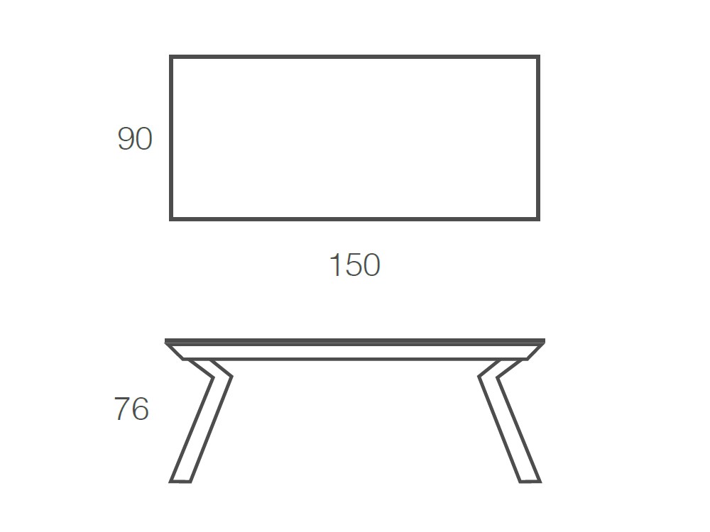 Mesa Fija Velvet Porcelánico