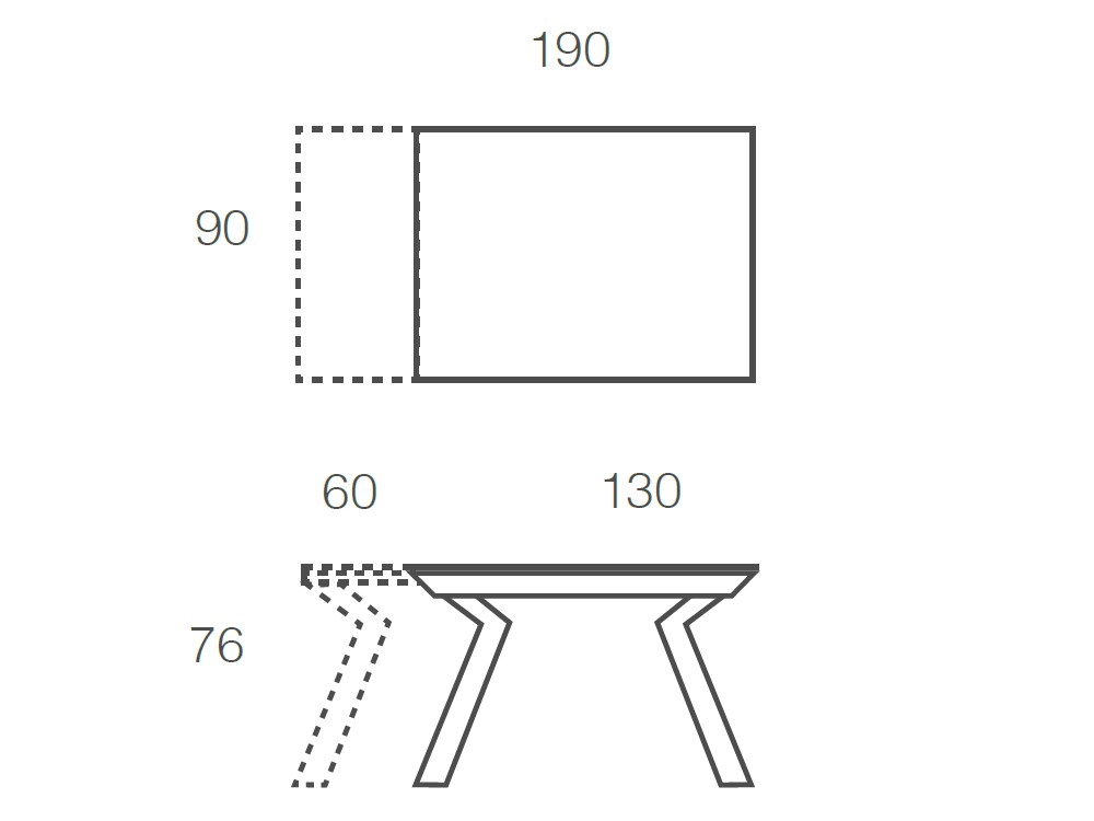 Mesa Extensible Velvet Cristal