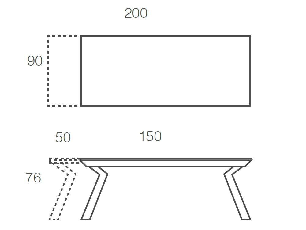 Mesa Extensible Velvet Cristal