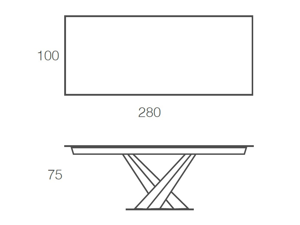 Mesa Fija Victory Porcelánico