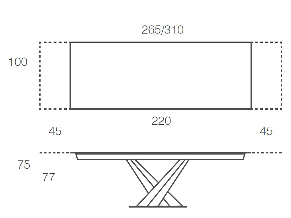 Mesa Extensible Victory Porcelánico