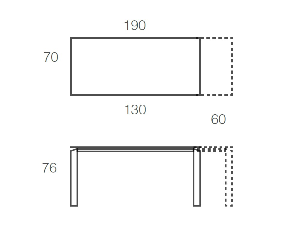 Mesa Extensible Vision Cristal