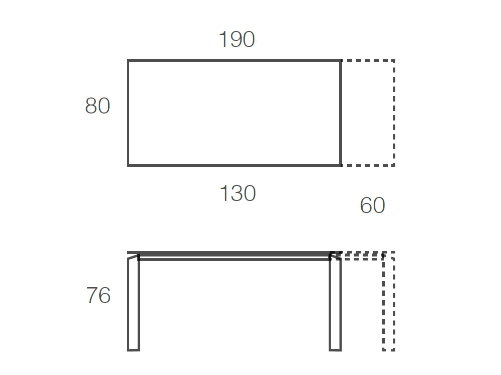 Mesa Extensible Vision Cristal