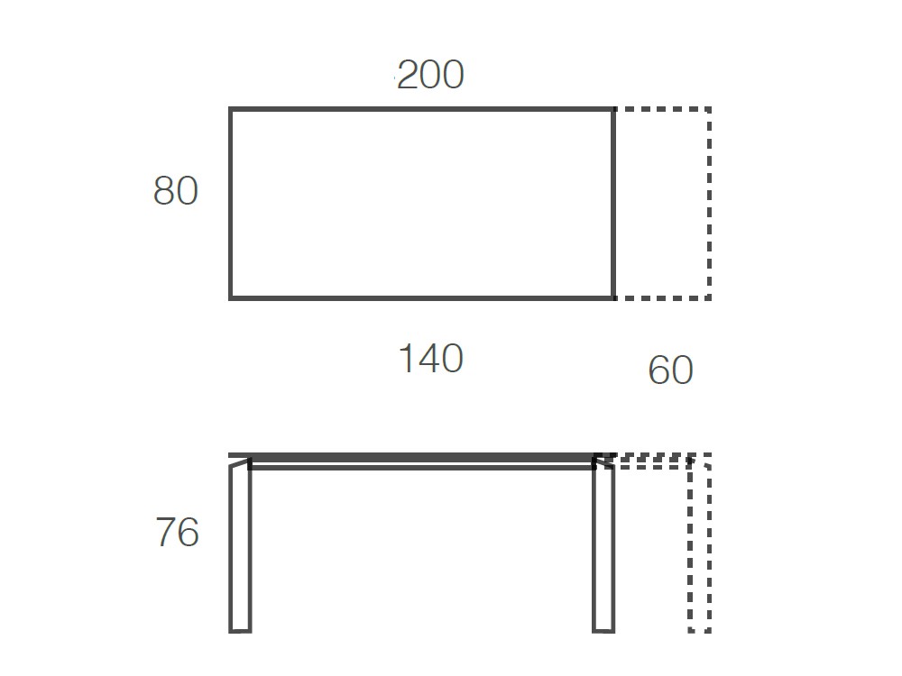 Mesa Extensible Vision Cristal