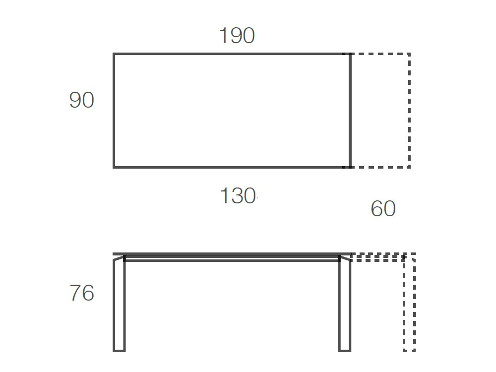 Mesa Extensible Vision Cristal