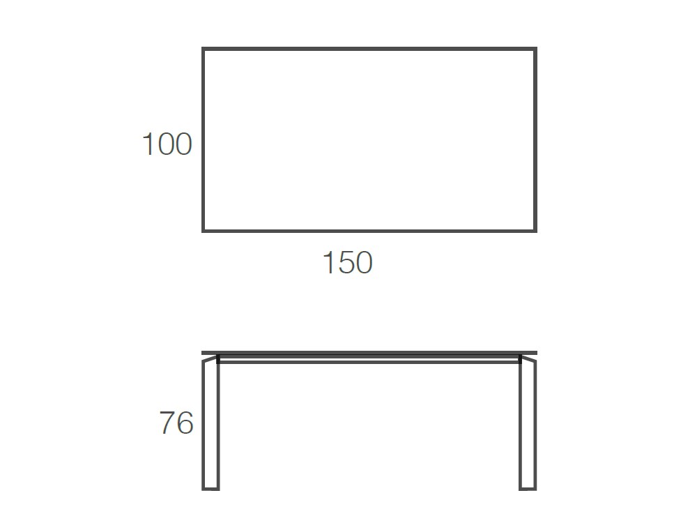 Mesa Fija Vision Cristal