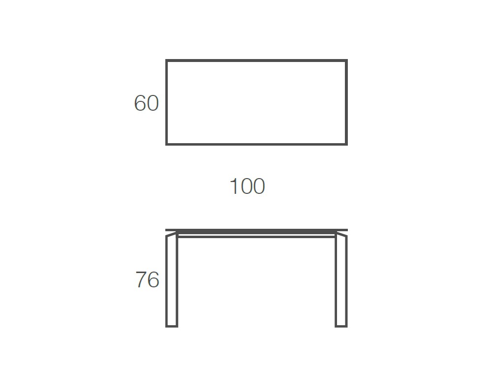 Mesa Fija Vision Porcelánico