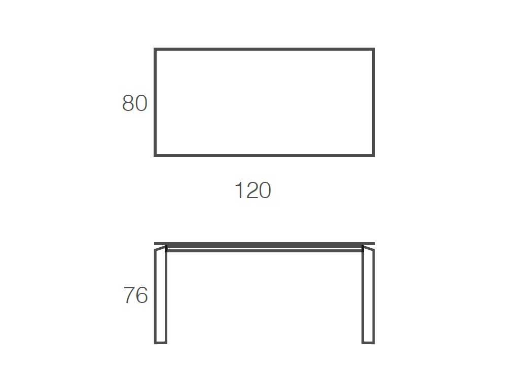 Mesa Fija Vision Porcelánico