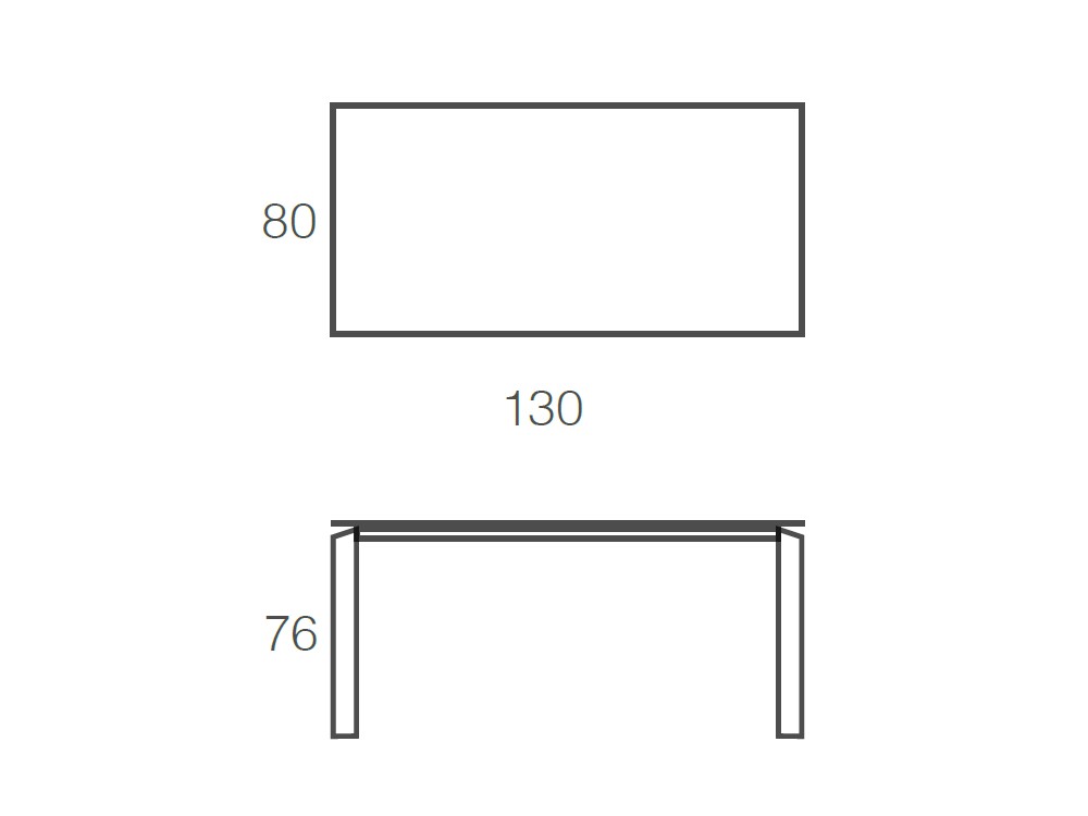 Mesa Fija Vision Porcelánico