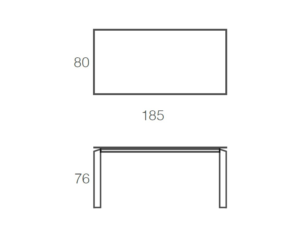 Mesa Fija Vision Porcelánico