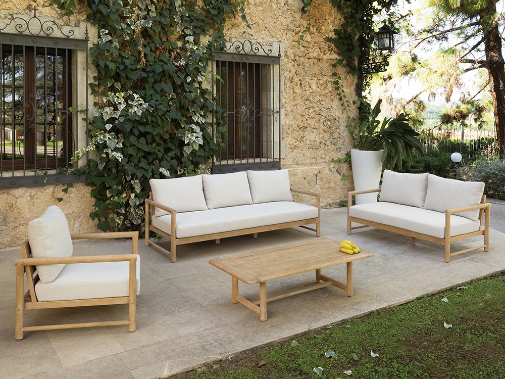 Sillón de madera de eucalipto Green Arkimueble - 3