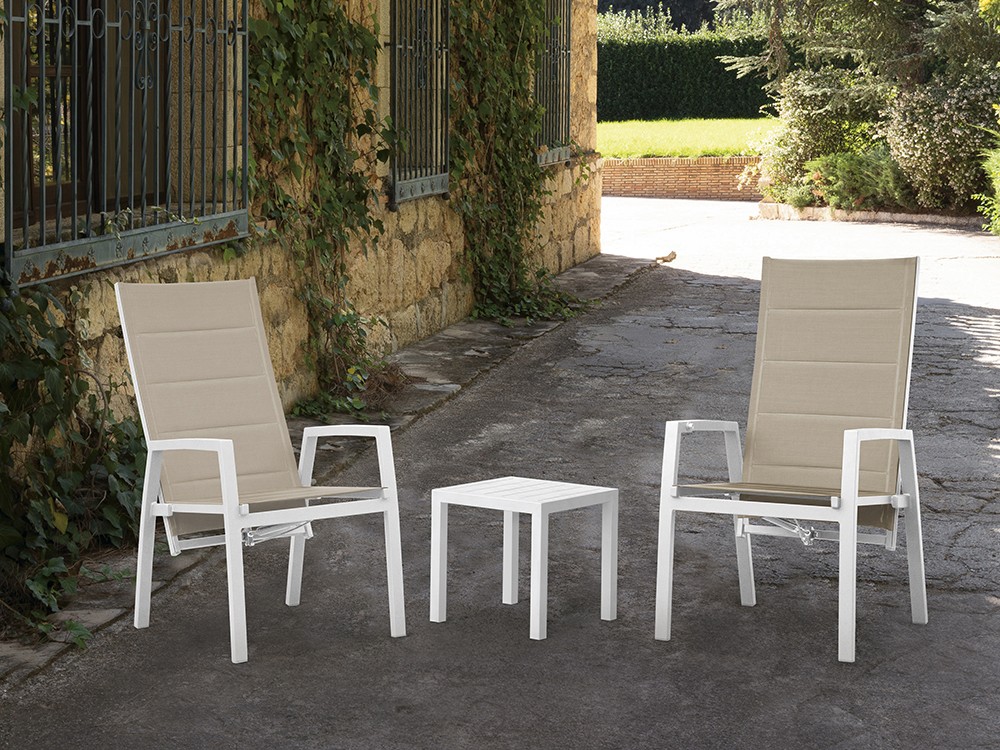 Sillón reclinable de aluminio Denia de Arkimueble - 1