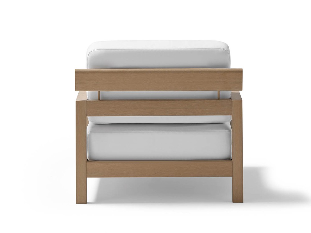 Sillón para salón exterior de techteak con asientos tapizados Kubik de Point - 6