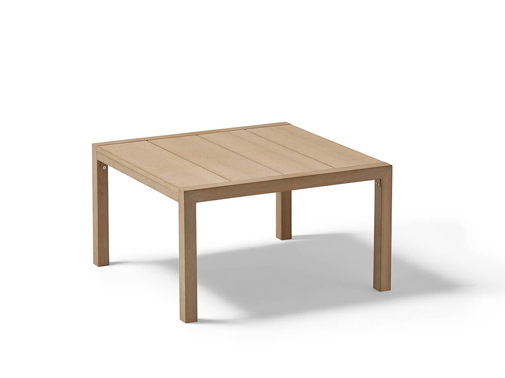 Mesa auxiliar para salón exterior de techteak Kubik de Point - 3