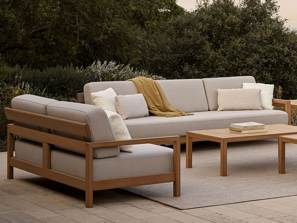 Mesa de centro para salón exterior de techteak Kubik de Point - 11