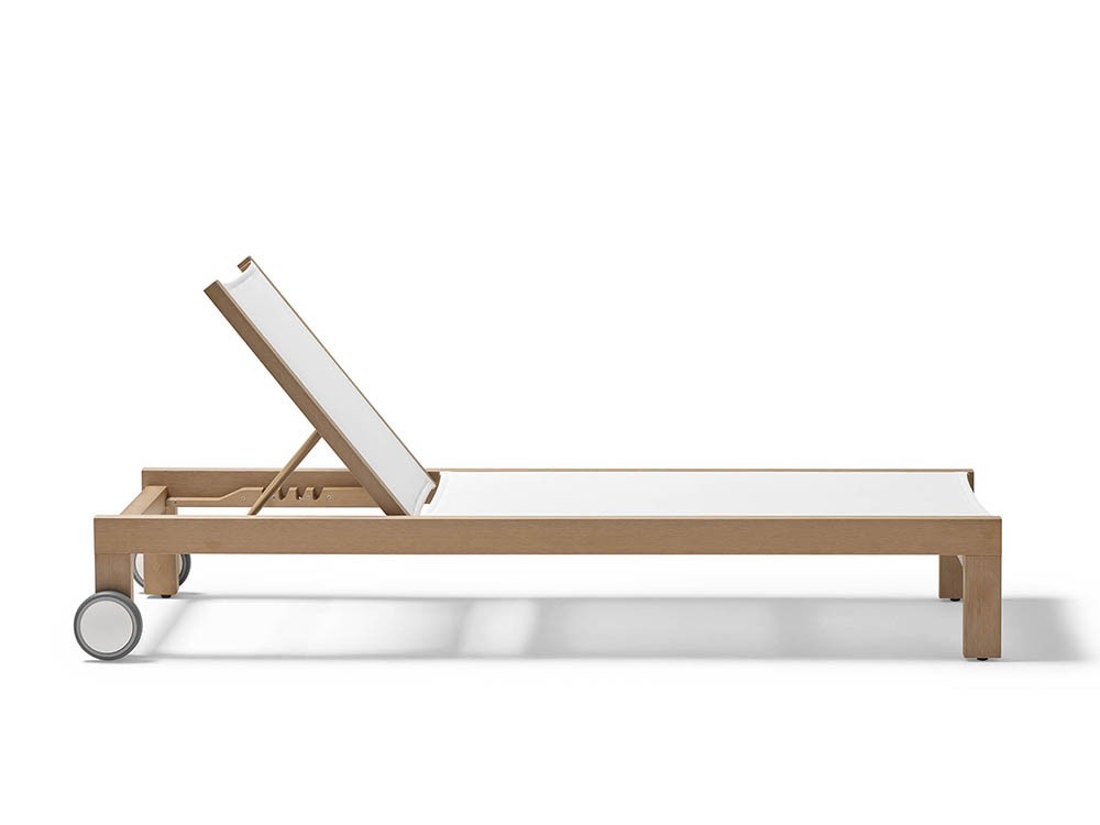 Tumbona de techteak Kahn Textilene Point - 3