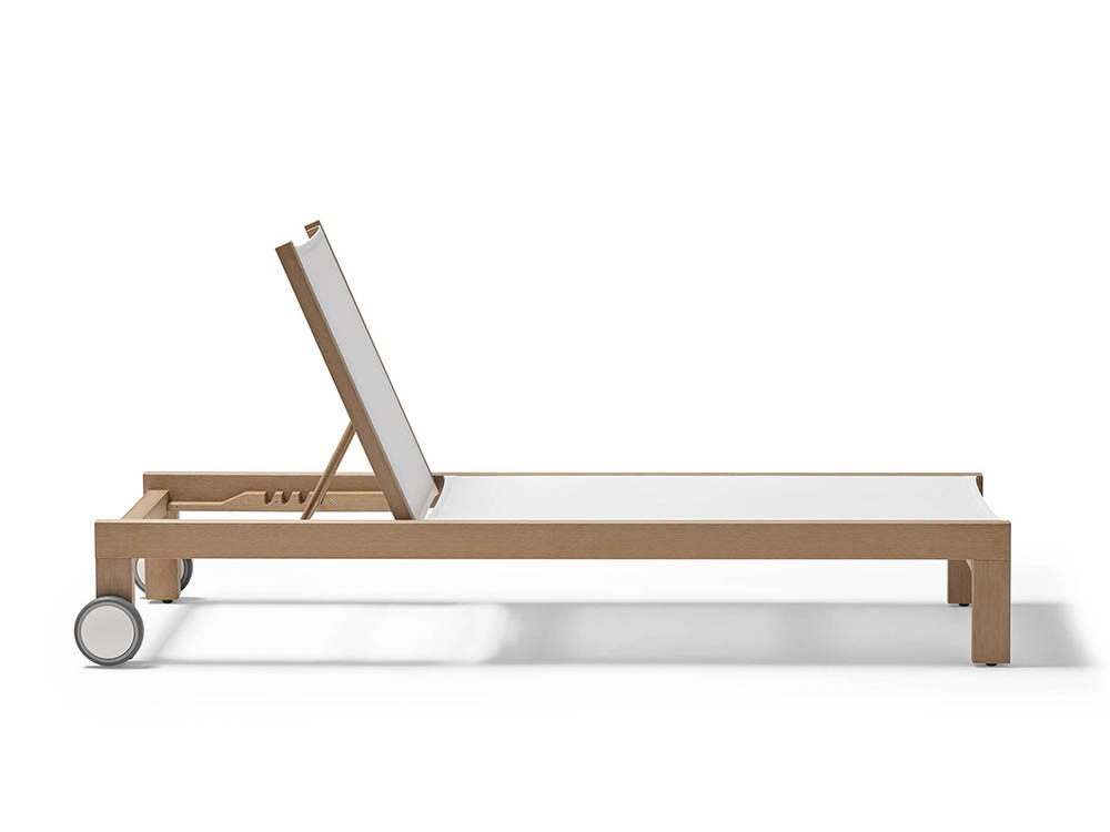 Tumbona de techteak Kahn Textilene Point - 5