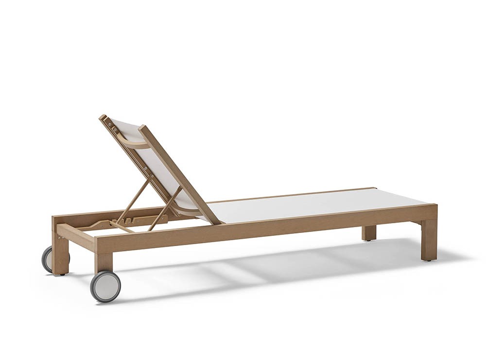 Tumbona de techteak Kahn Textilene Point - 6