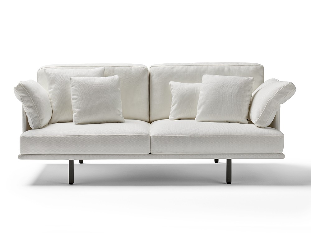 Sofá de dos o tres plazas para salón exterior de aluminio Long Island Point - 4