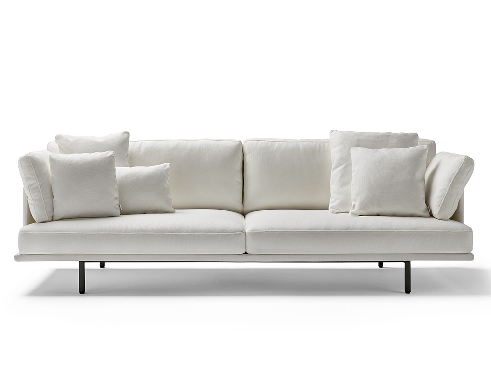 Sofá de dos o tres plazas para salón exterior de aluminio Long Island Point - 5