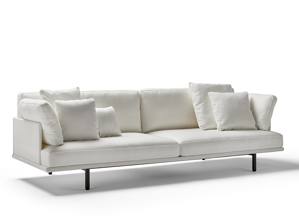 Sofá de dos o tres plazas para salón exterior de aluminio Long Island Point - 3