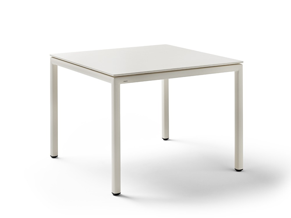 Mesa cuadrada para comedor exterior de aluminio y hpl o porcelánico Summer Point - 2