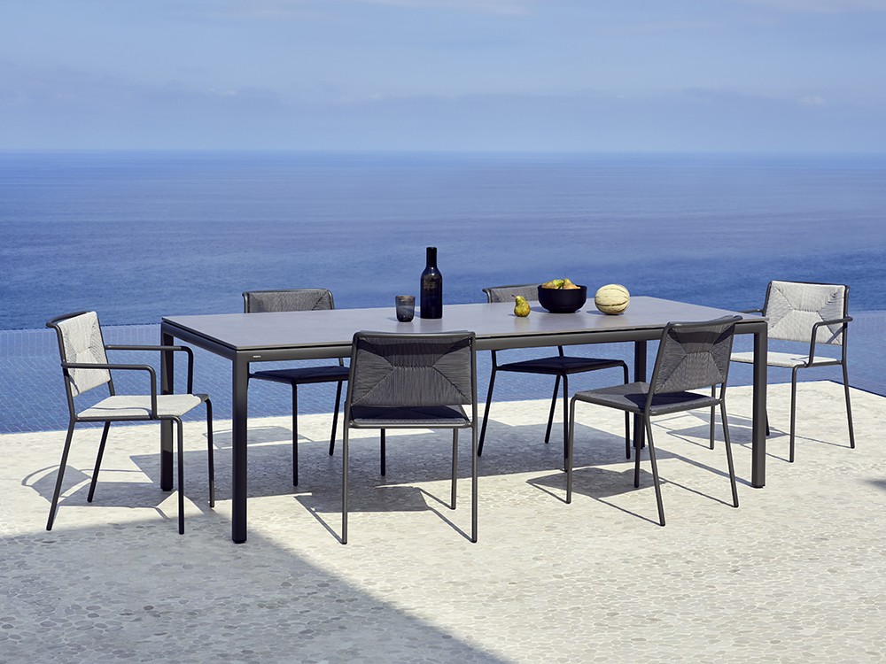 Silla de aluminio con asiento de cuerda Summer Point Point - 13