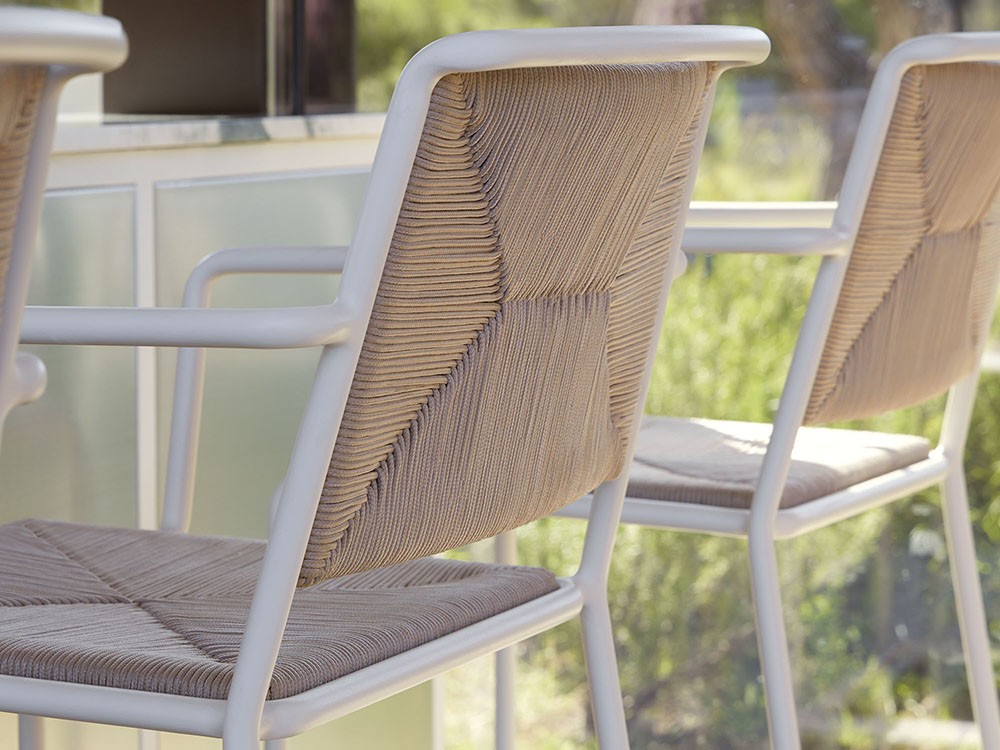 Taburete para exterior de aluminio y cuerda trenzada Summer de Point - 10