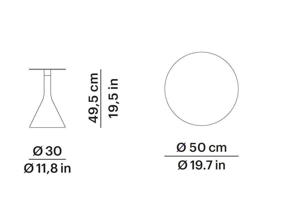 Mesa auxiliar con base de cemento y aluminio y sobre en teca o porcelánico Neck de Point - 6