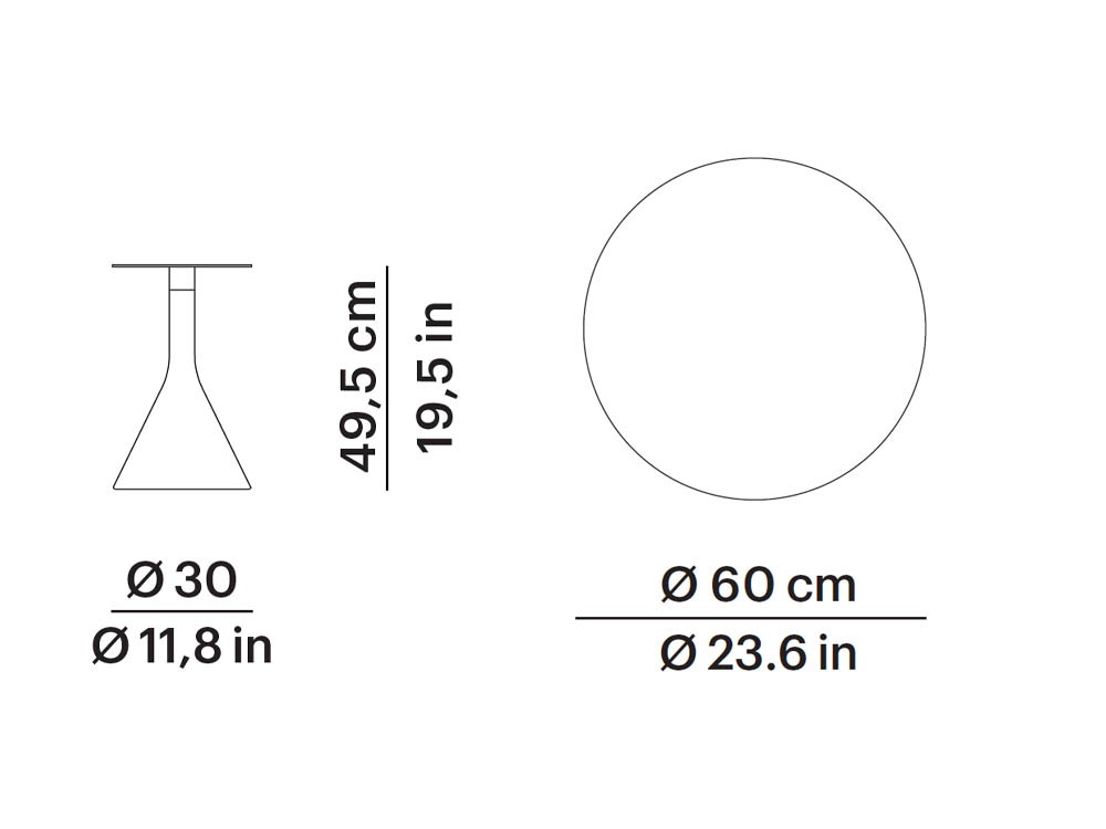 Mesa auxiliar con base de cemento y aluminio y sobre en teca o porcelánico Neck de Point - 7