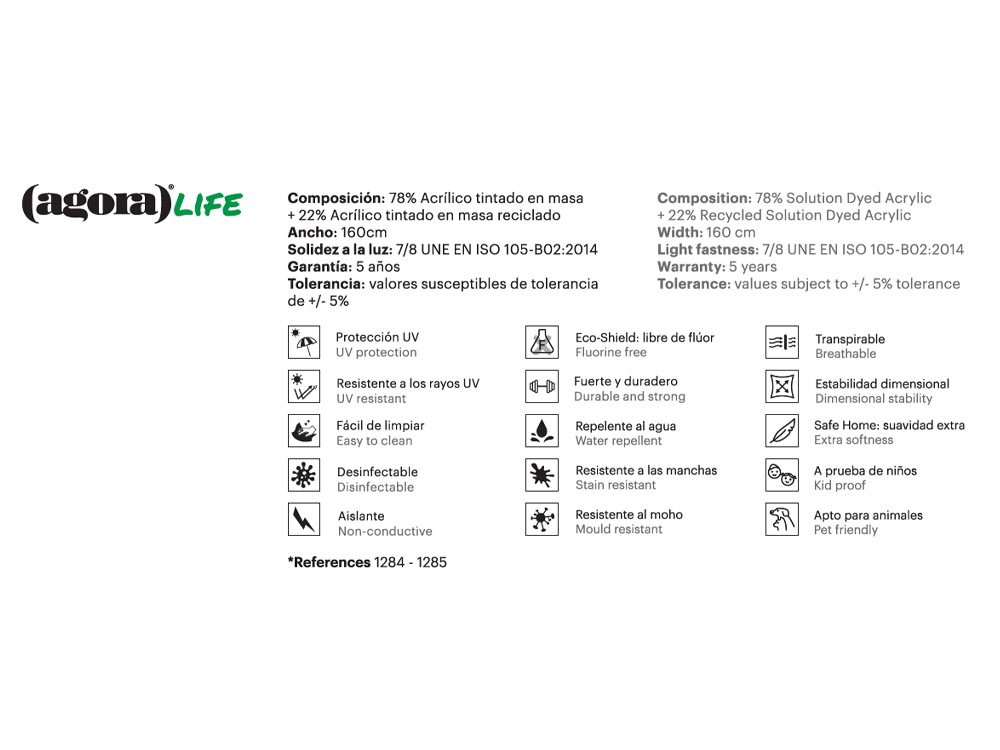 Sofá de dos o tres plazas para salón exterior Origin de aluminio Point- 17