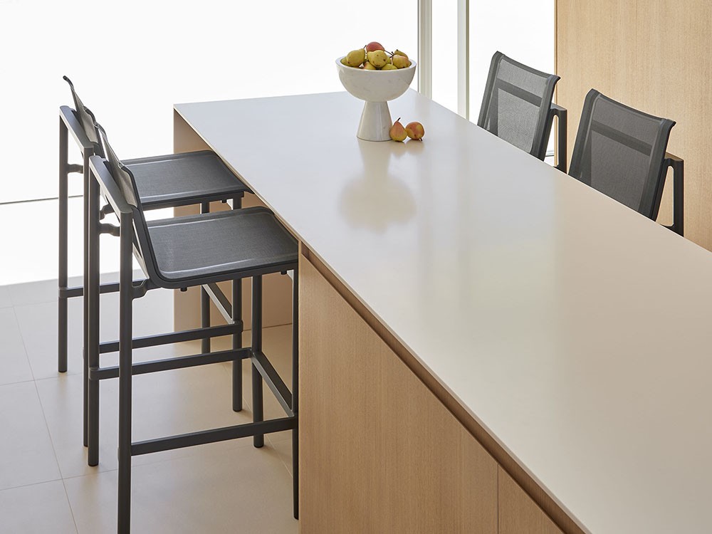 Taburete apilable para exterior de aluminio y textilene Origin de Point - 5