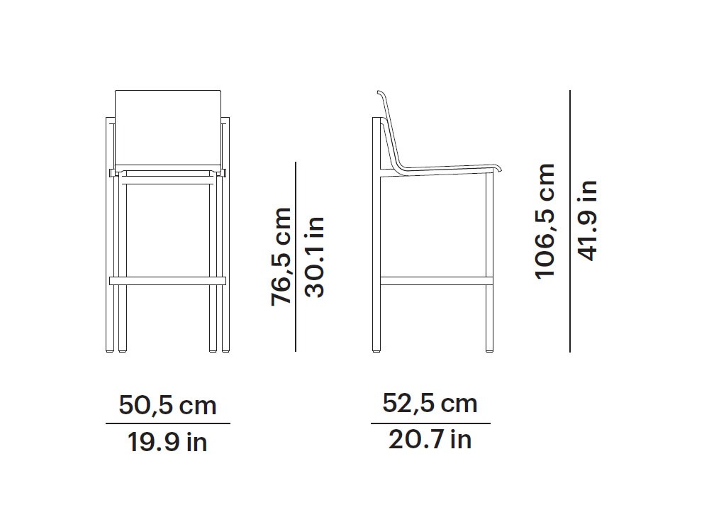 Taburete apilable para exterior de aluminio y textilene Origin de Point - 4