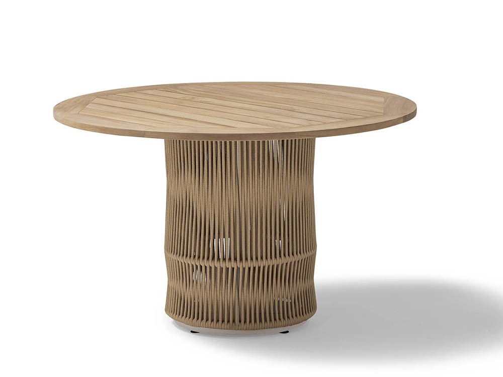 Mesa redonda para exterior Weave