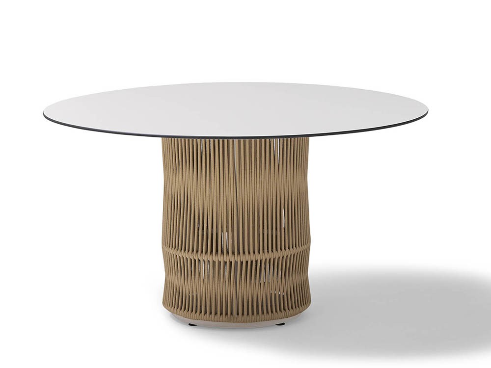 Mesa redonda para exterior Weave