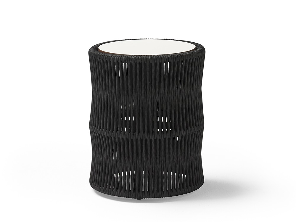 Mesa auxiliar de cuerda trenzada Weave Point Point - 1